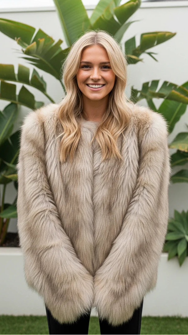 Women's Oversized Faux Fur Coat
