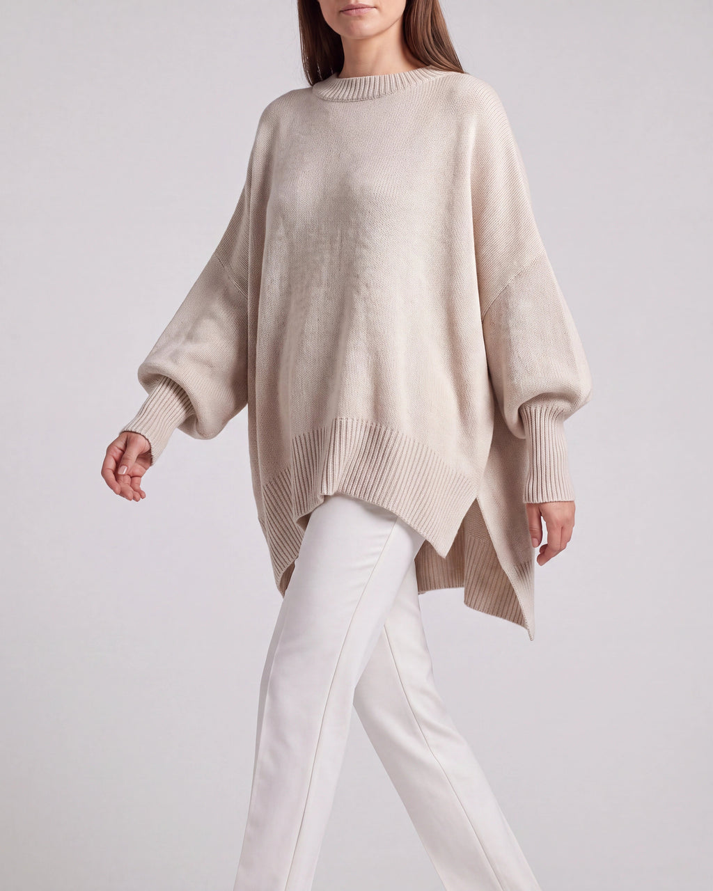 Women's Oversized Knit Sweater | Relaxed Fit Long Sleeve Jumper