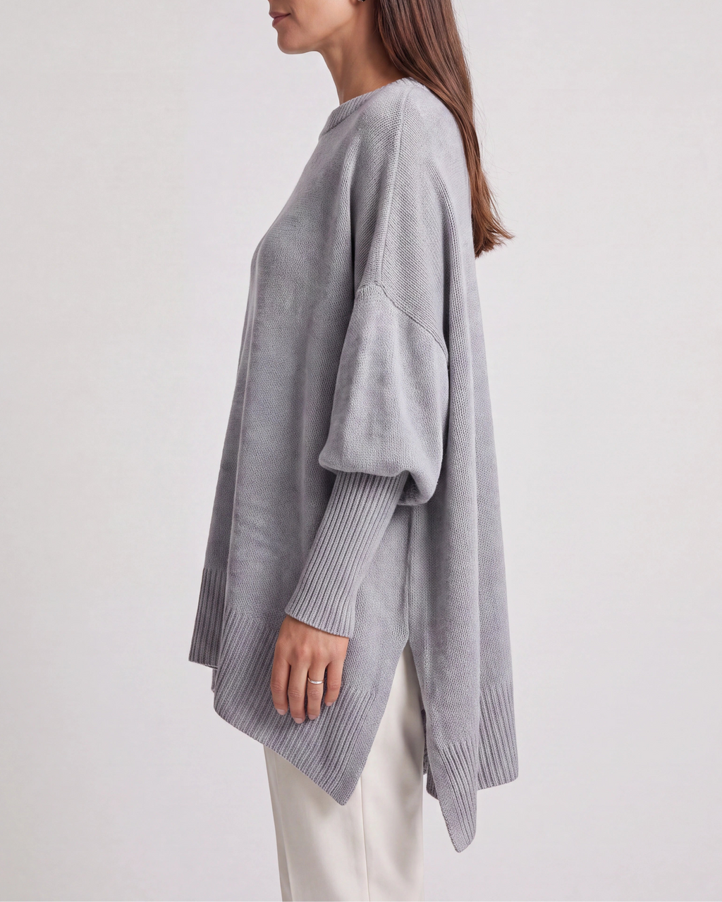 Women's Oversized Knit Sweater | Relaxed Fit Long Sleeve Jumper