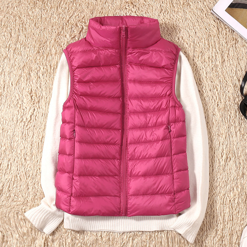 Women's Padded Gilet dark pink