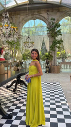 Women's Maxi Dress | Pleated Flowy Summer Wedding Guest Dress