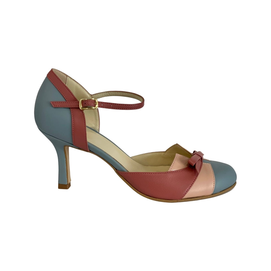 Women's Pointed Toe Court High Heels blue 1