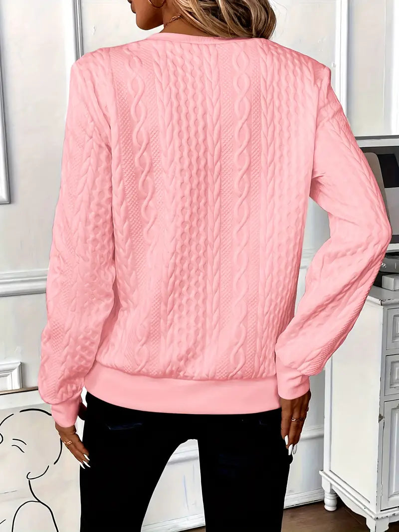 Women's Relaxed Knit Comfort Jumper pink 2