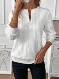 Women's Relaxed Knit Comfort Jumper white 3