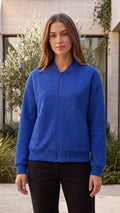 Women's Textured Quilted Zip Front Bomber Jacket