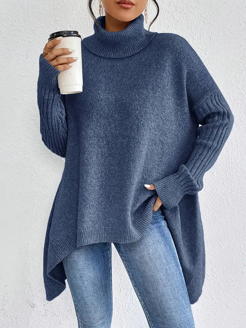 Women's Knitted Roll-Neck Jumper