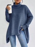 Women's Knitted Roll-Neck Jumper