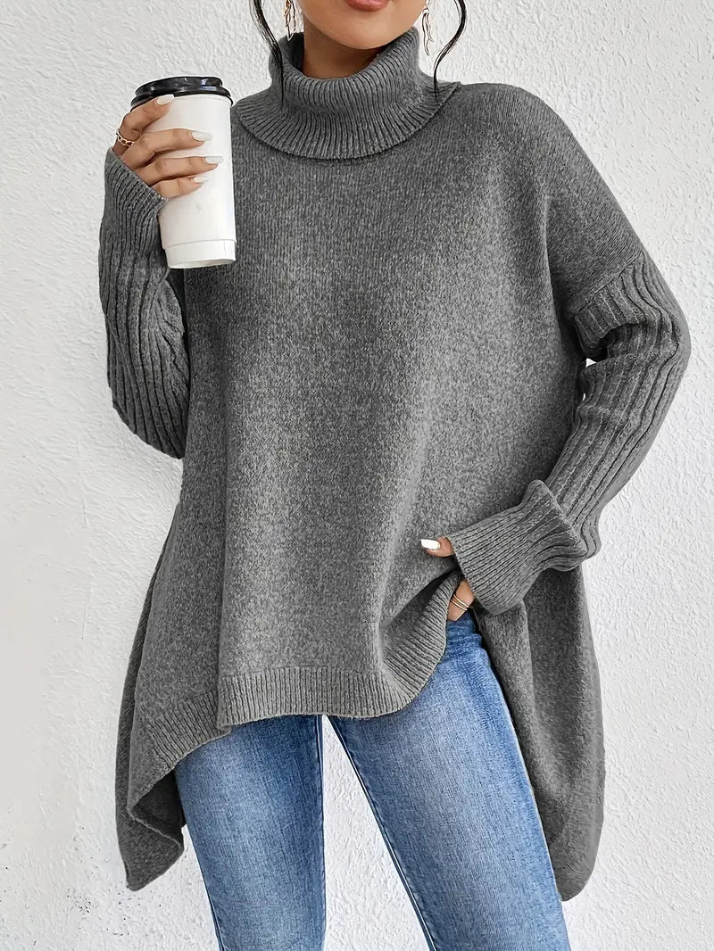Women's Knitted Roll-Neck Jumper