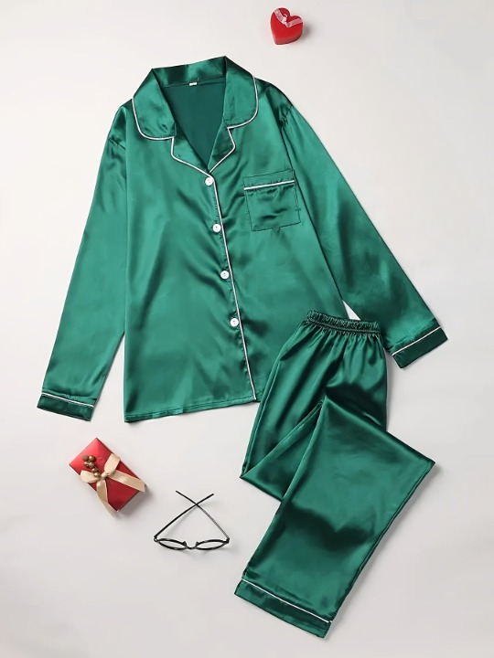 Women's Satin Pyjama Set 2