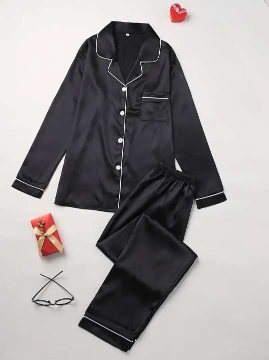 Women's Satin Pyjama Set 4
