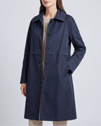 Women's Single Breasted Trench Coat | Belted Mid Length Long Jacket