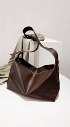 Women's Slouchy Pillow Shoulder Bag | Oversized Faux Leather Tote Bag