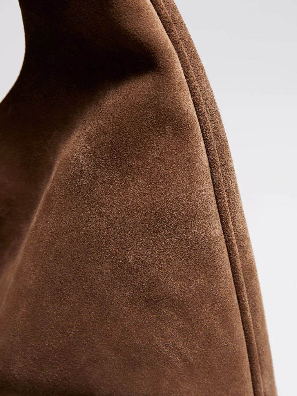Women's Soft Faux Suede Slouchy Tote Shoulder Bag brown 3