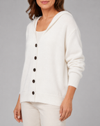 Women's Soft Knit Button Up Relaxed Fit Cardigan