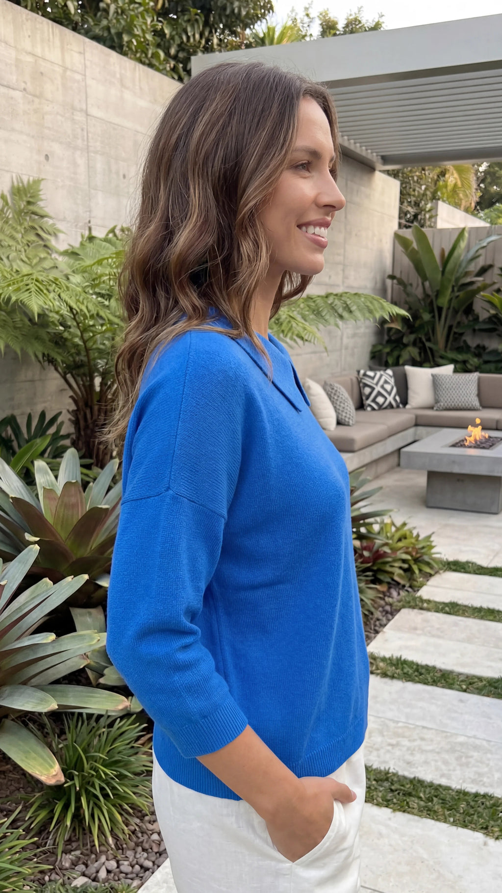 Women's Collared Classic Knit Sweater Pullover
