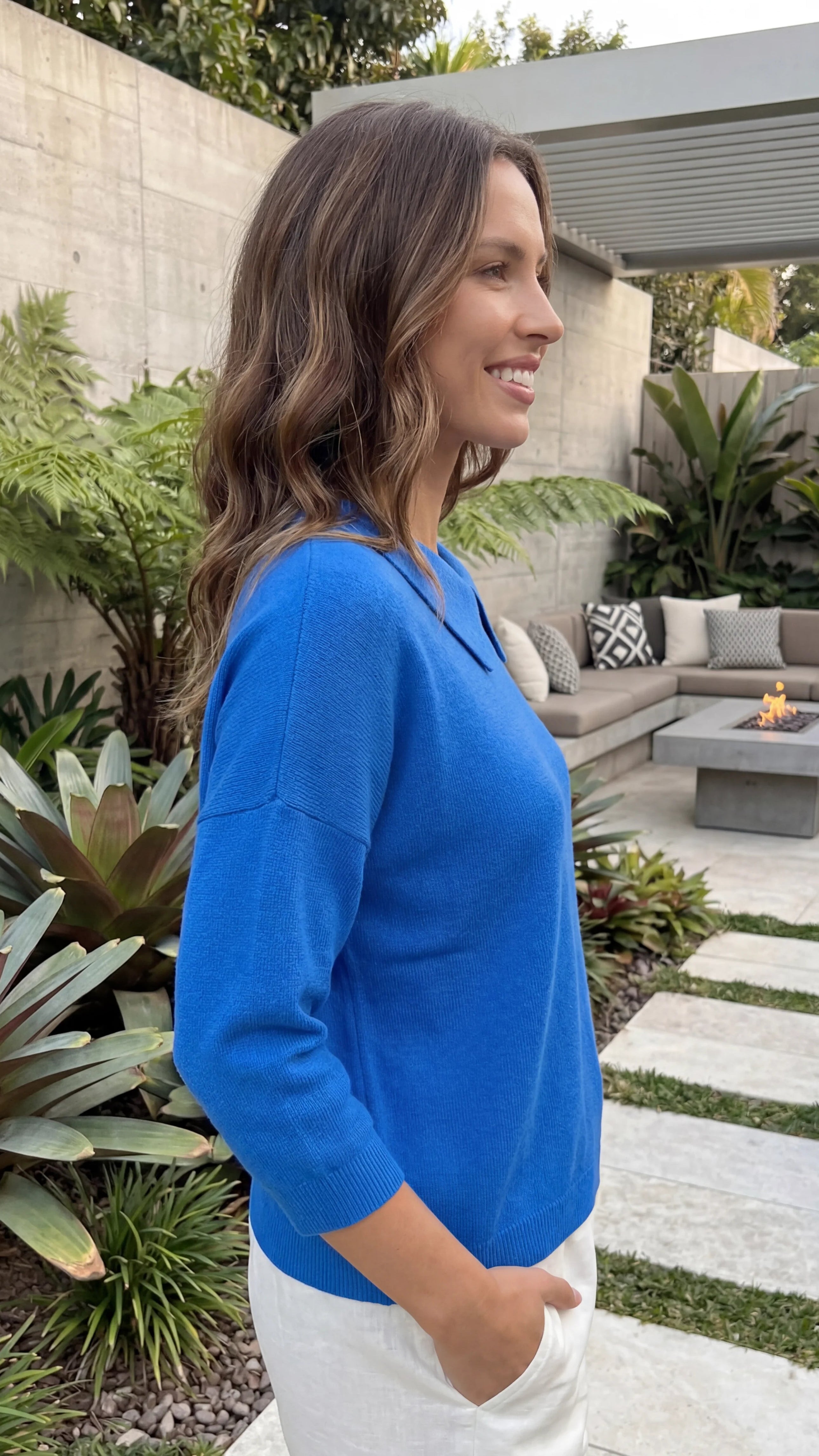 Women's Collared Classic Knit Sweater Pullover
