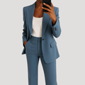 Women's Tailored Two-Piece Blazer and Trousers Suit Set 1