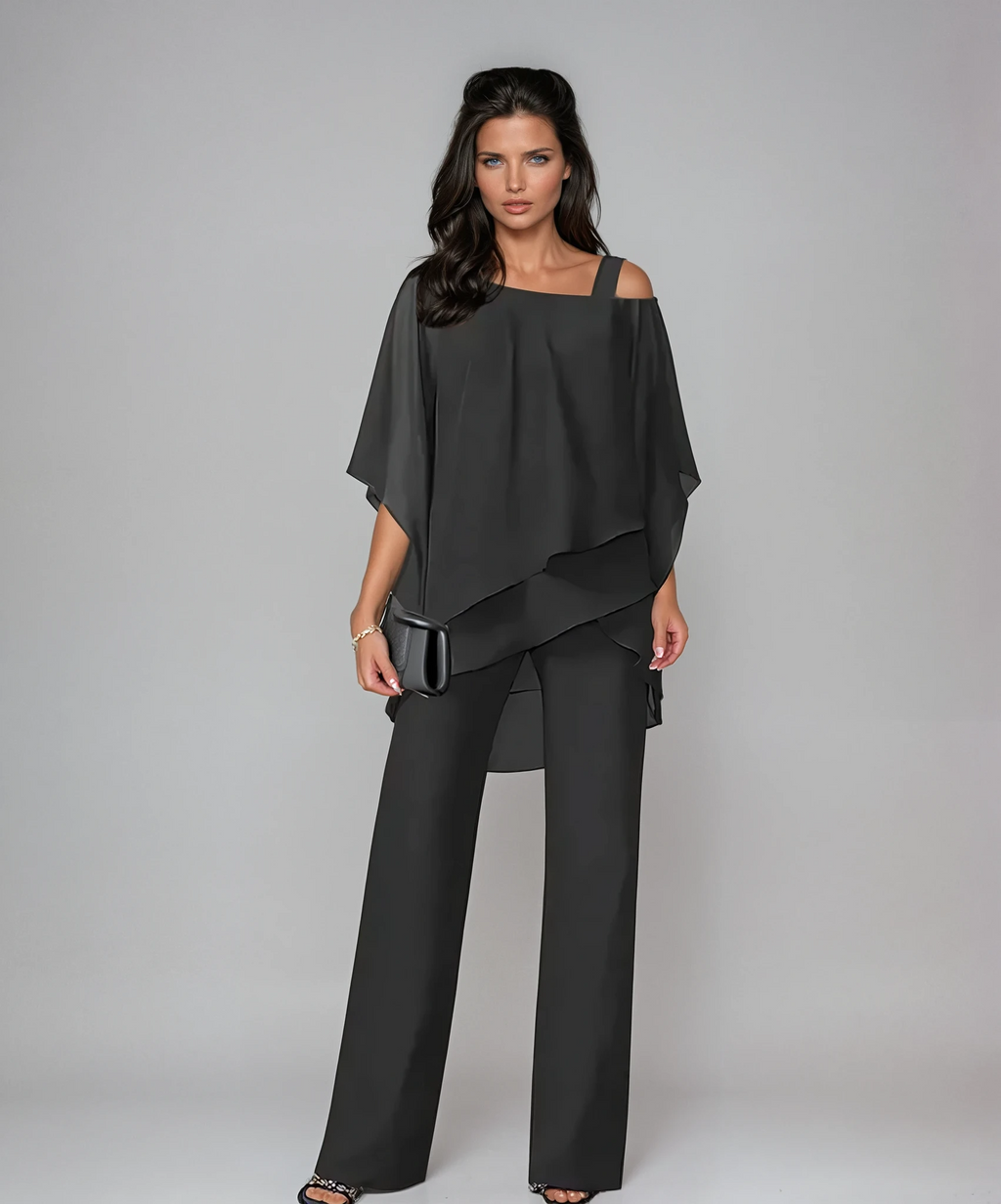 Women's Matching Two Piece Layered Set