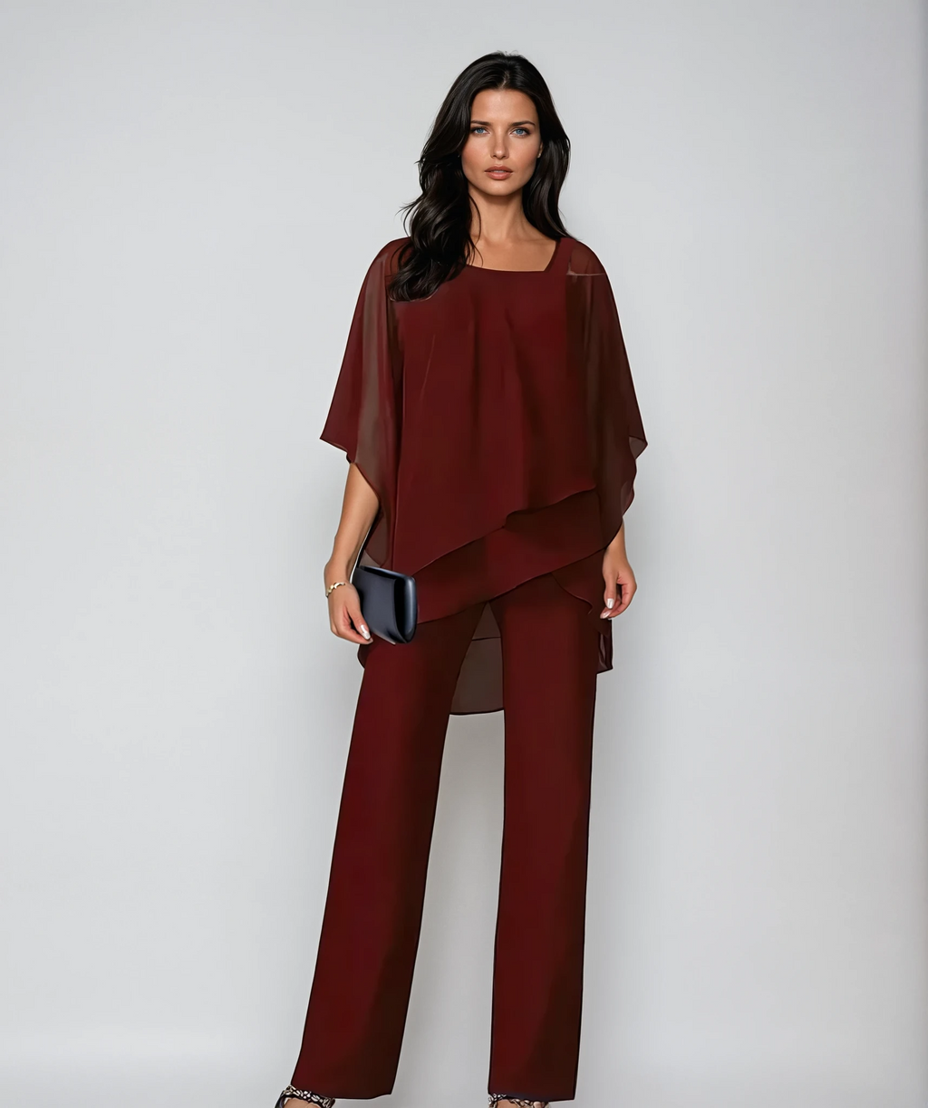 Women's Matching Two Piece Layered Set