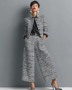 Women's Two Piece Knit Ensemble black