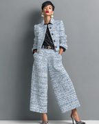 Women's Two Piece Knit Ensemble blue