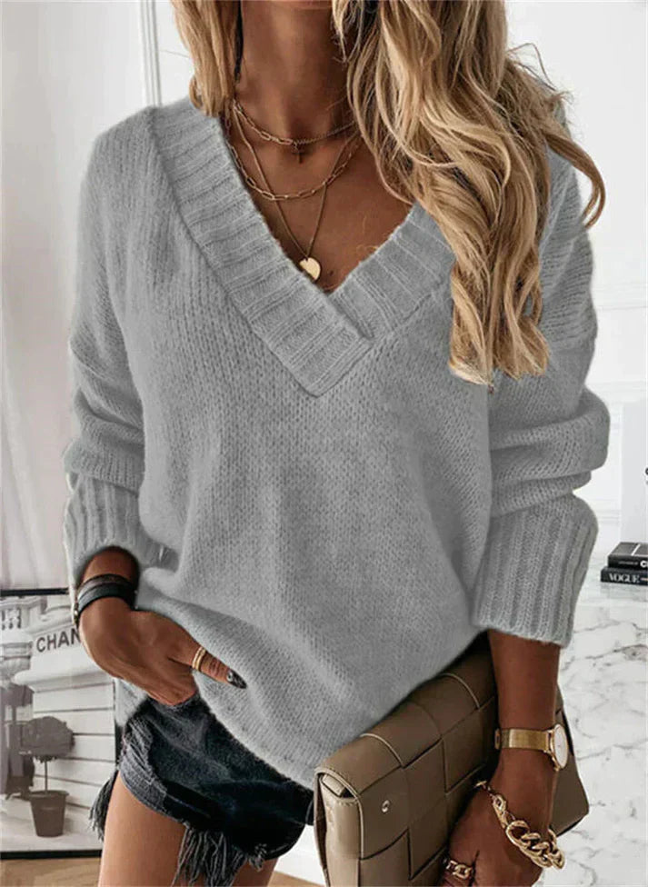 Women's V-Neck Sweater 6
