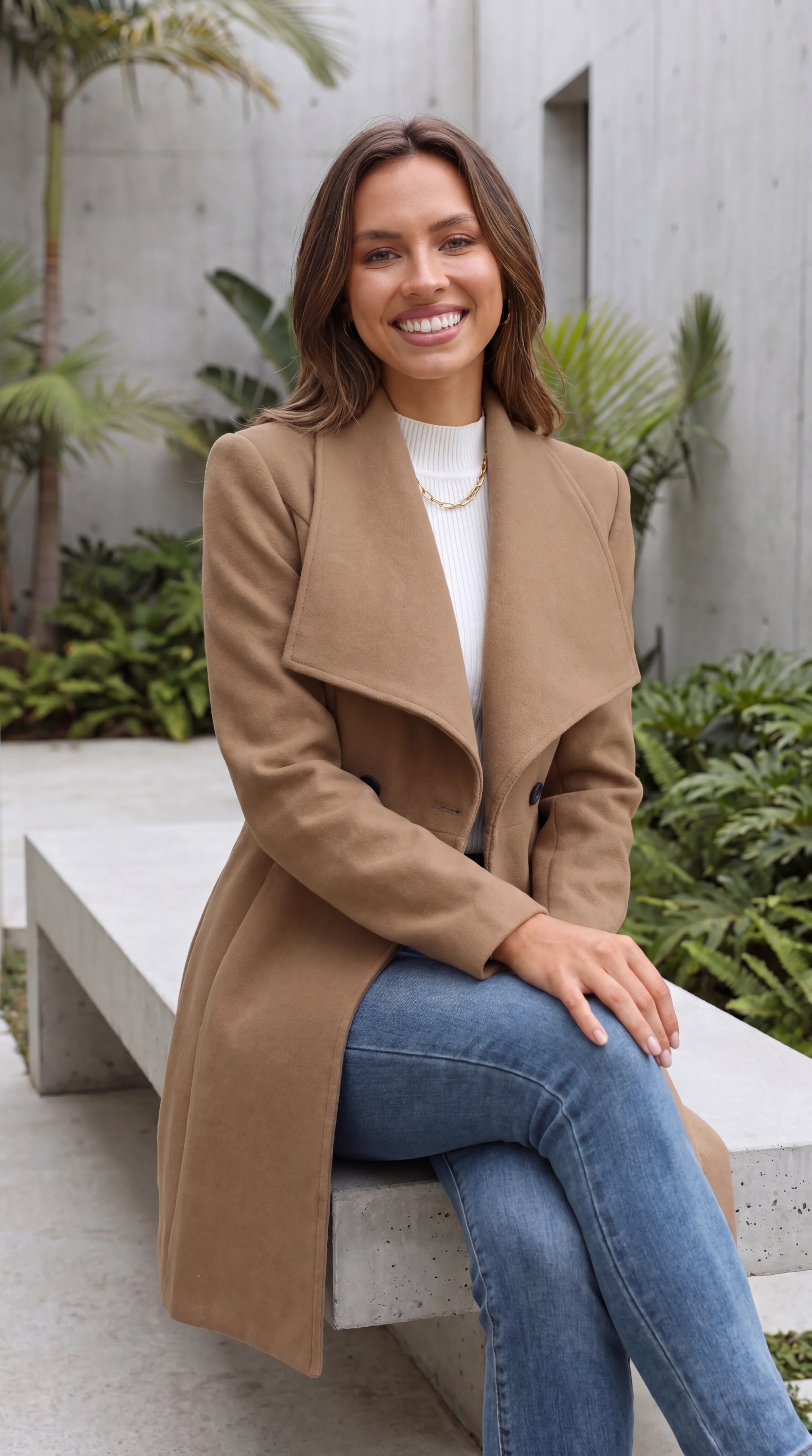 Women's Lapel Double Breasted Winter Coat