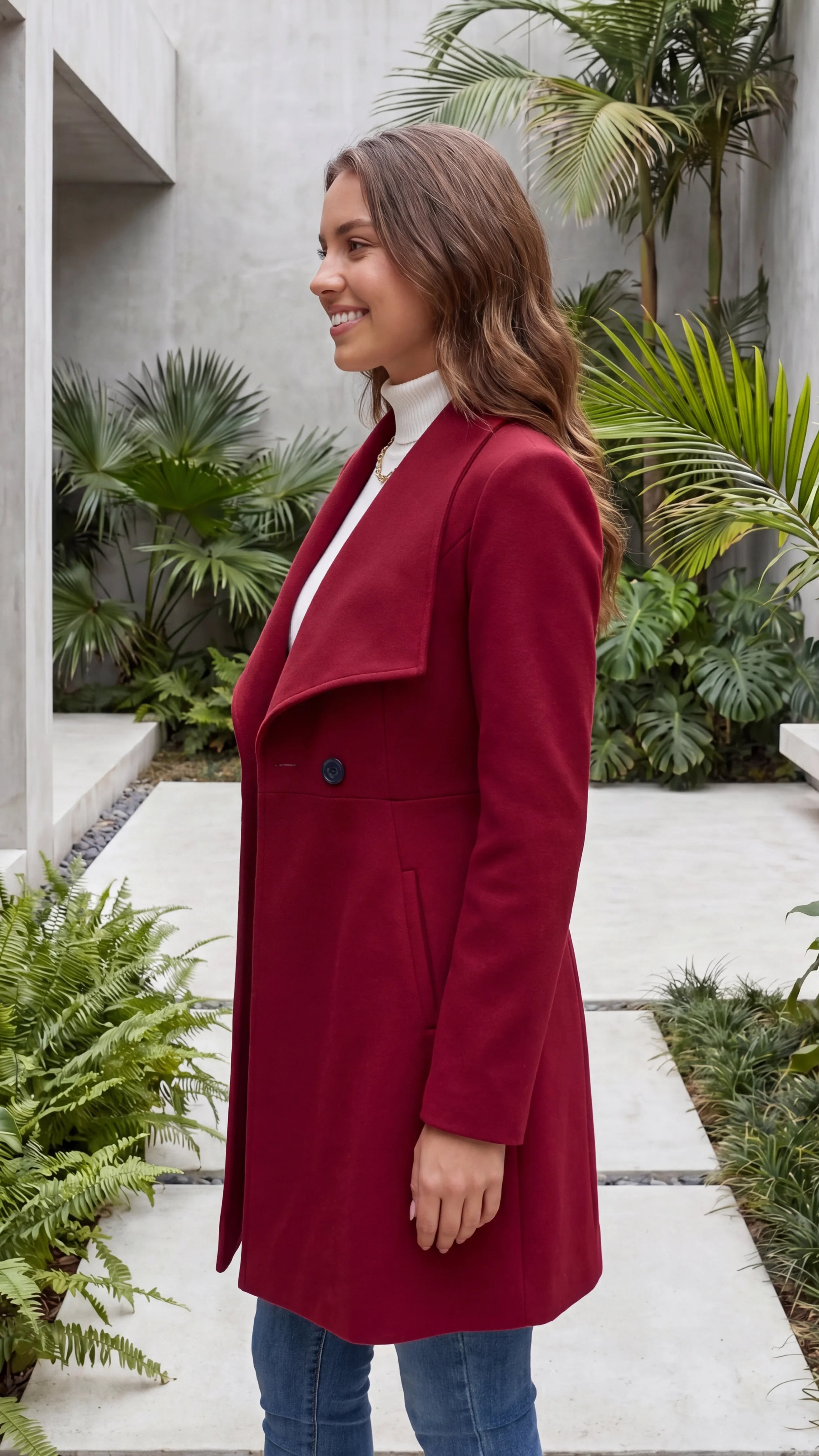 Women's Lapel Double Breasted Winter Coat