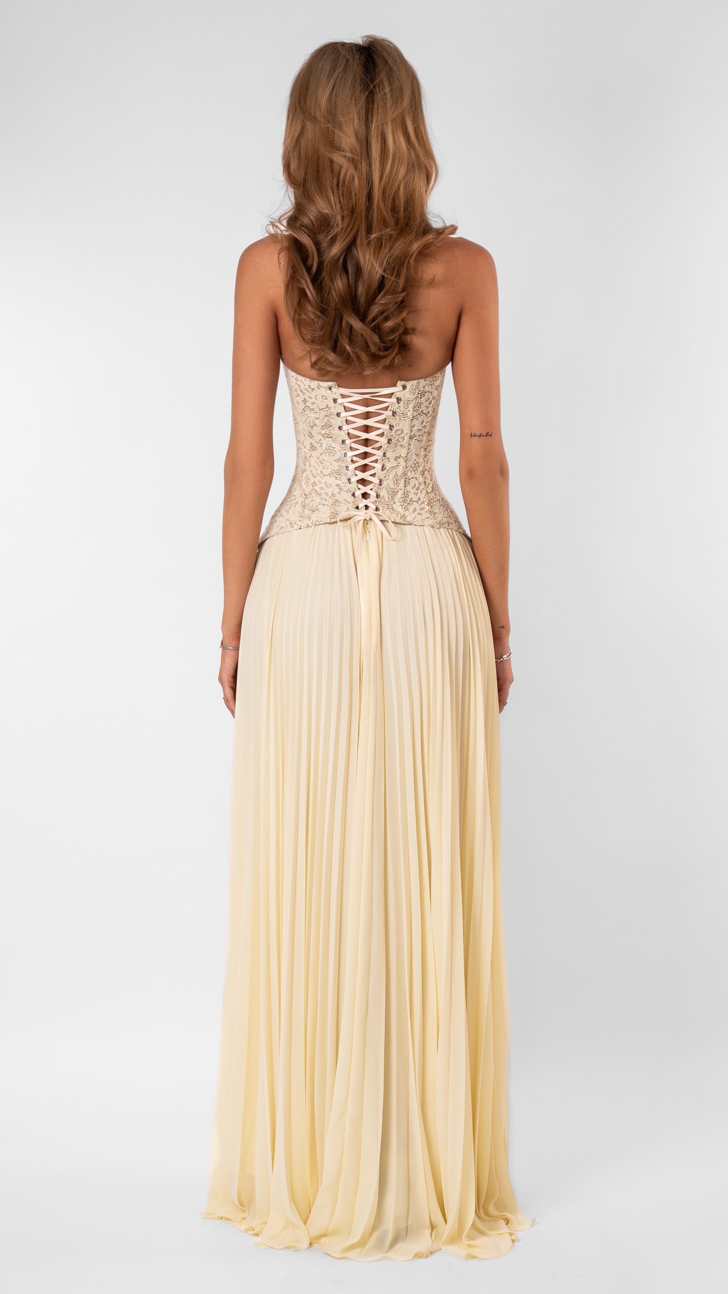 Women's Lace Maxi Dress | Corset Bodice Wedding Guest Party Dress