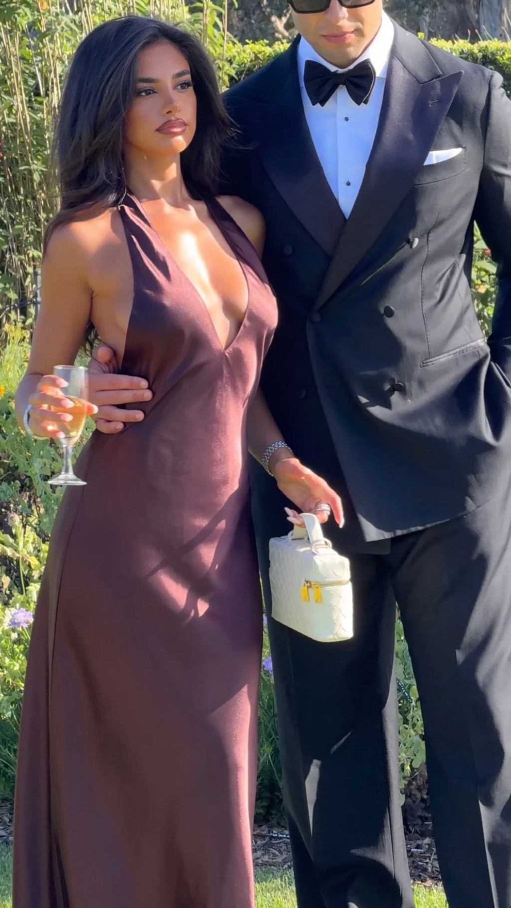 Women's Satin Maxi Dress | Halter Open Back Wedding Guest Dress