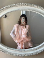 Women's Satin Mini Dress | Puff Sleeve Pleated Cocktail Dress