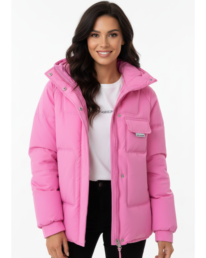 Women's Oversized Hooded Padded Puffer Jacket | Zip Up Quilted Coat