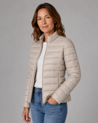 Women's Transitional Puffer Jacket | Lightweight Padded Zip Up
