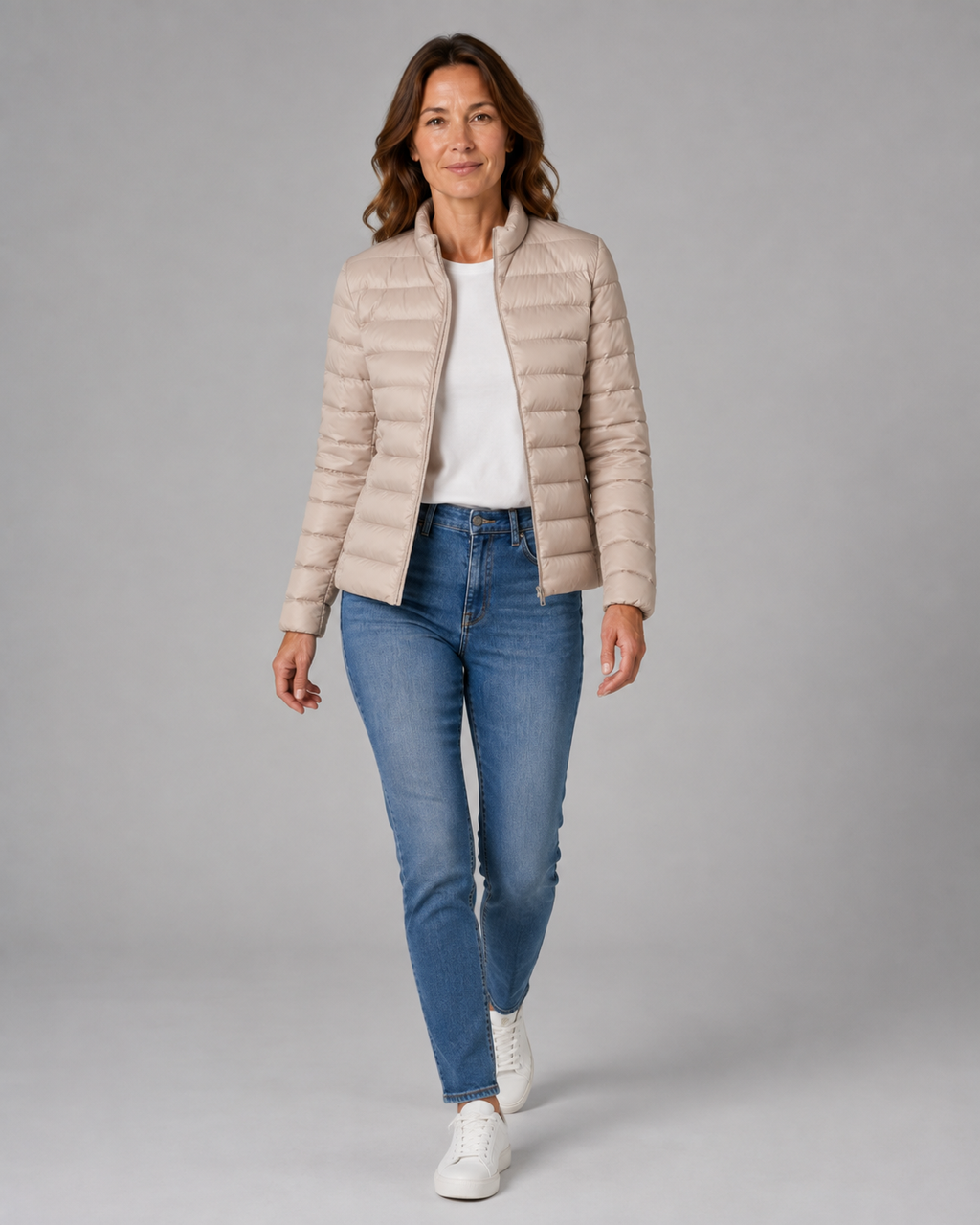 Women's Transitional Puffer Jacket | Lightweight Padded Zip Up
