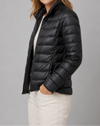 Women's Lightweight Quilted Jacket | Padded Zip Up Puffer Coat