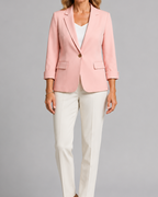 Women's Tailored Notch Lapel Single Button Workwear Blazer