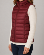 Women's Padded Gilet | Lightweight Stand Collar Zip Up Quilted Vest
