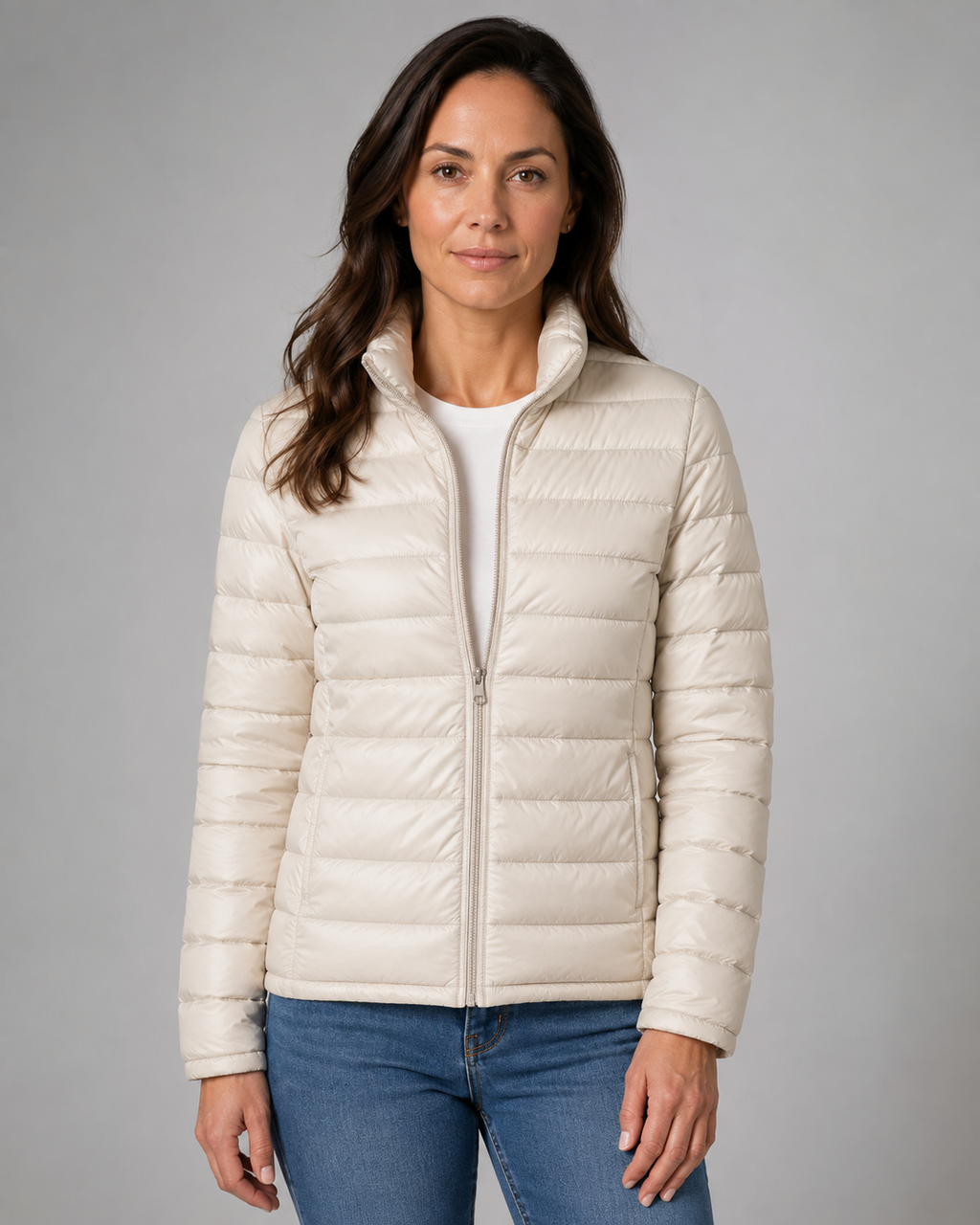Women's Transitional Puffer Jacket | Lightweight Padded Zip Up
