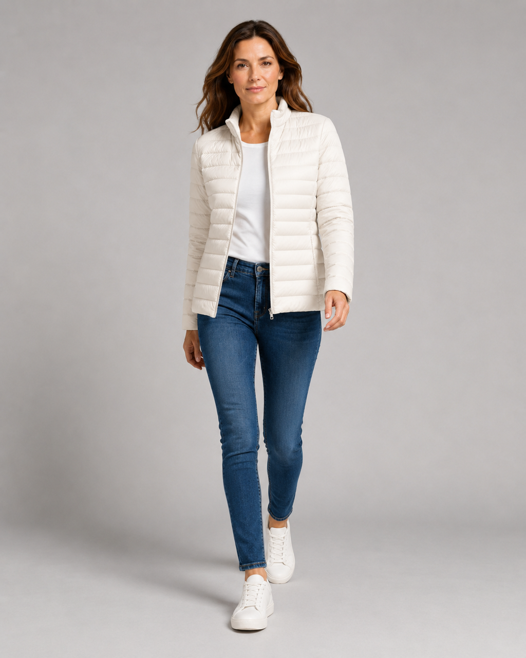 Women's Transitional Puffer Jacket | Lightweight Padded Zip Up