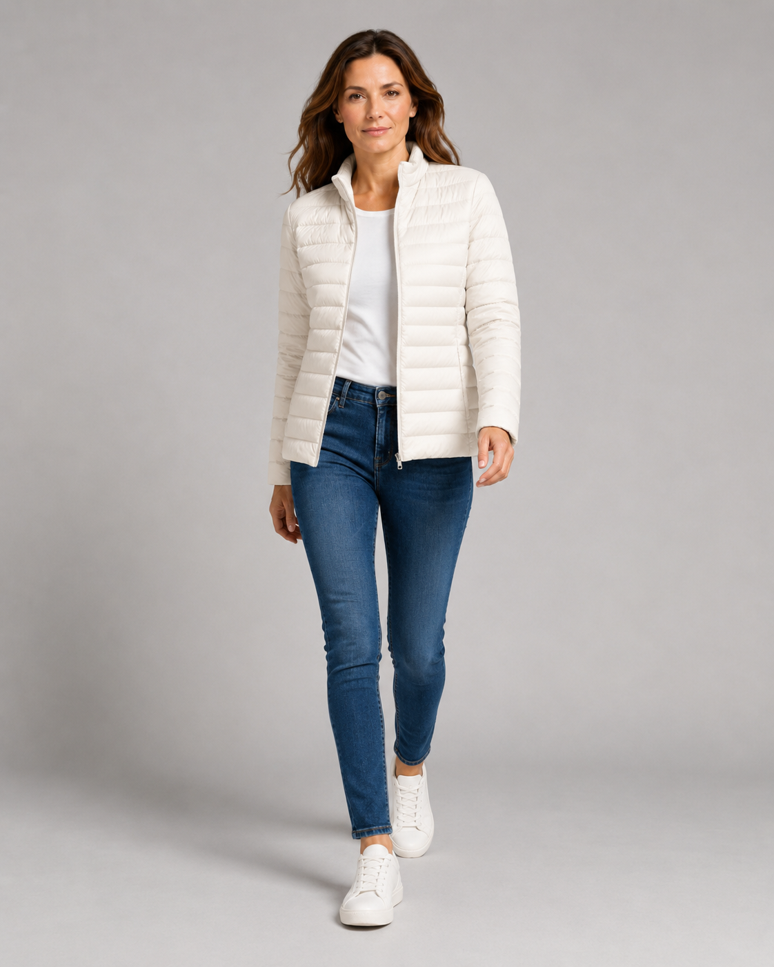 Women's Transitional Puffer Jacket | Lightweight Padded Zip Up