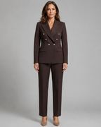 Women's Trouser Suit | Tailored Two Piece Blazer & Trousers Set