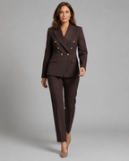 Women's Trouser Suit | Tailored Two Piece Blazer & Trousers Set