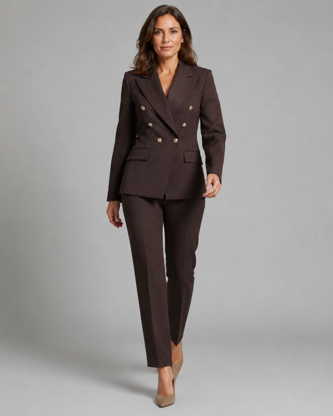 Women's Trouser Suit | Tailored Two Piece Blazer & Trousers Set