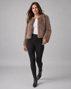 Women's Cropped Faux Fur Jacket