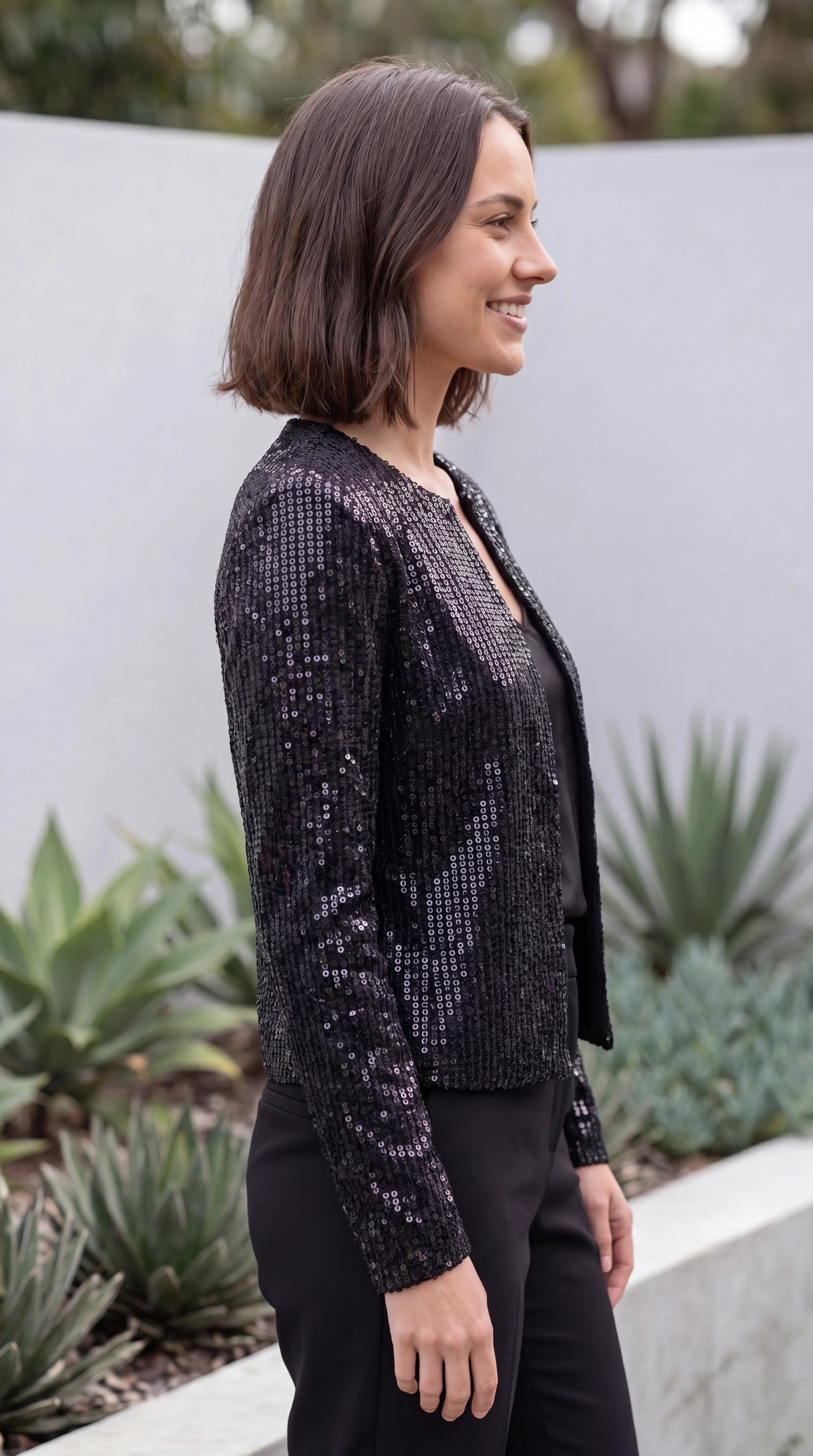 Women’s Open Front Sequin Jacket