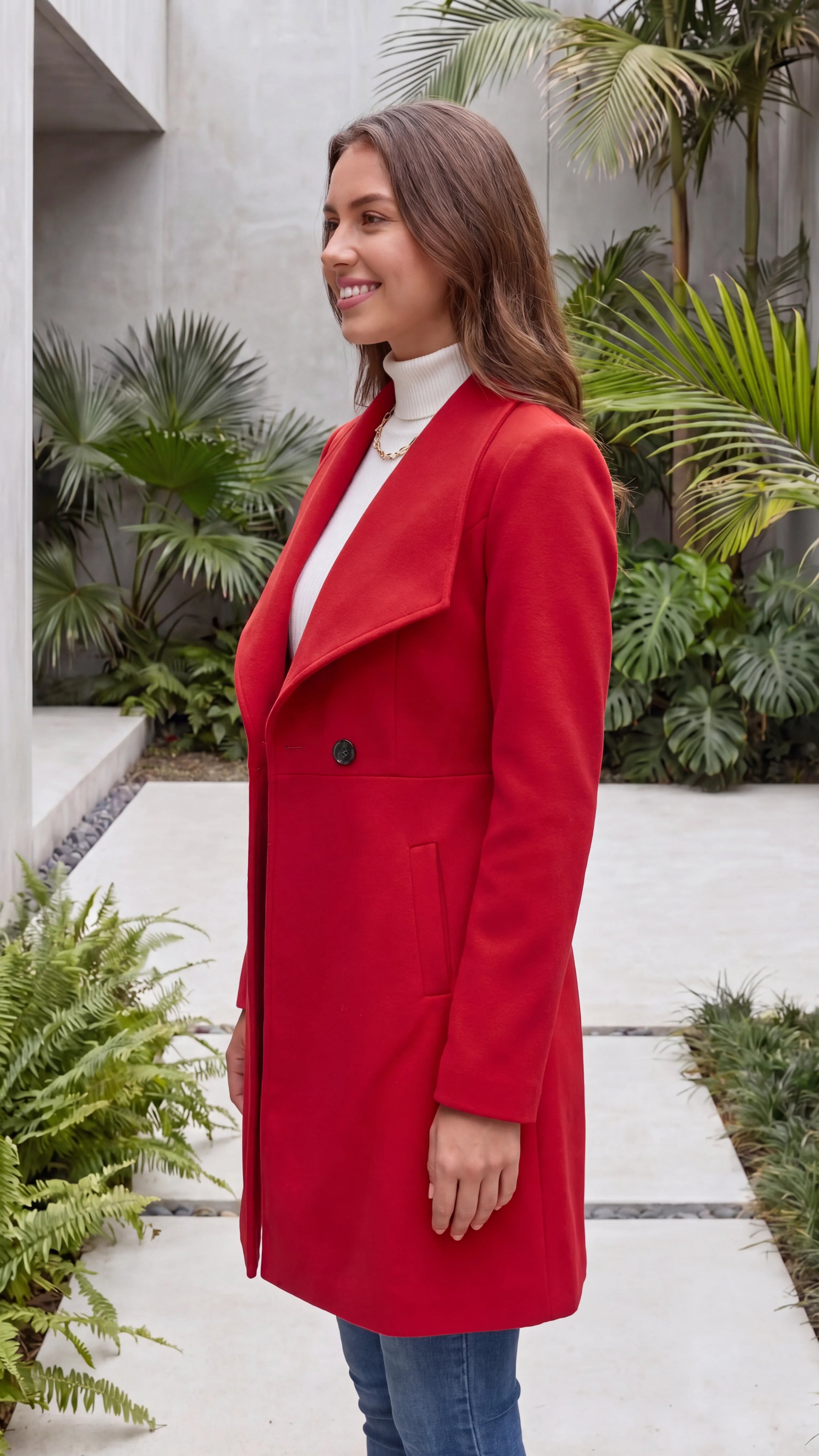 Women's Lapel Double Breasted Winter Coat