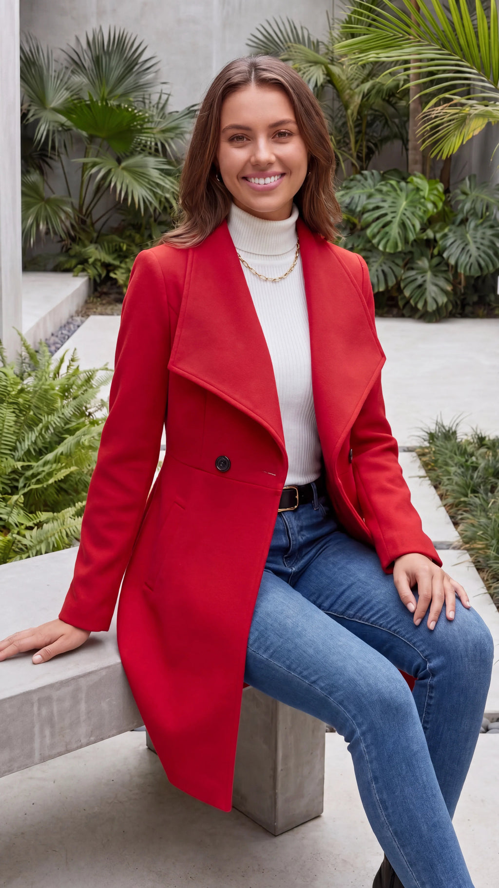 Women's Lapel Double Breasted Winter Coat