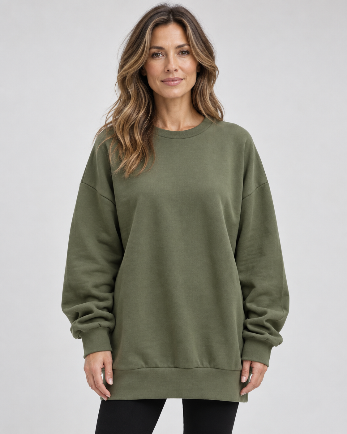 Women's Oversized Crewneck Sweatshirt Pullover