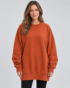 Women's Oversized Crewneck Sweatshirt Pullover