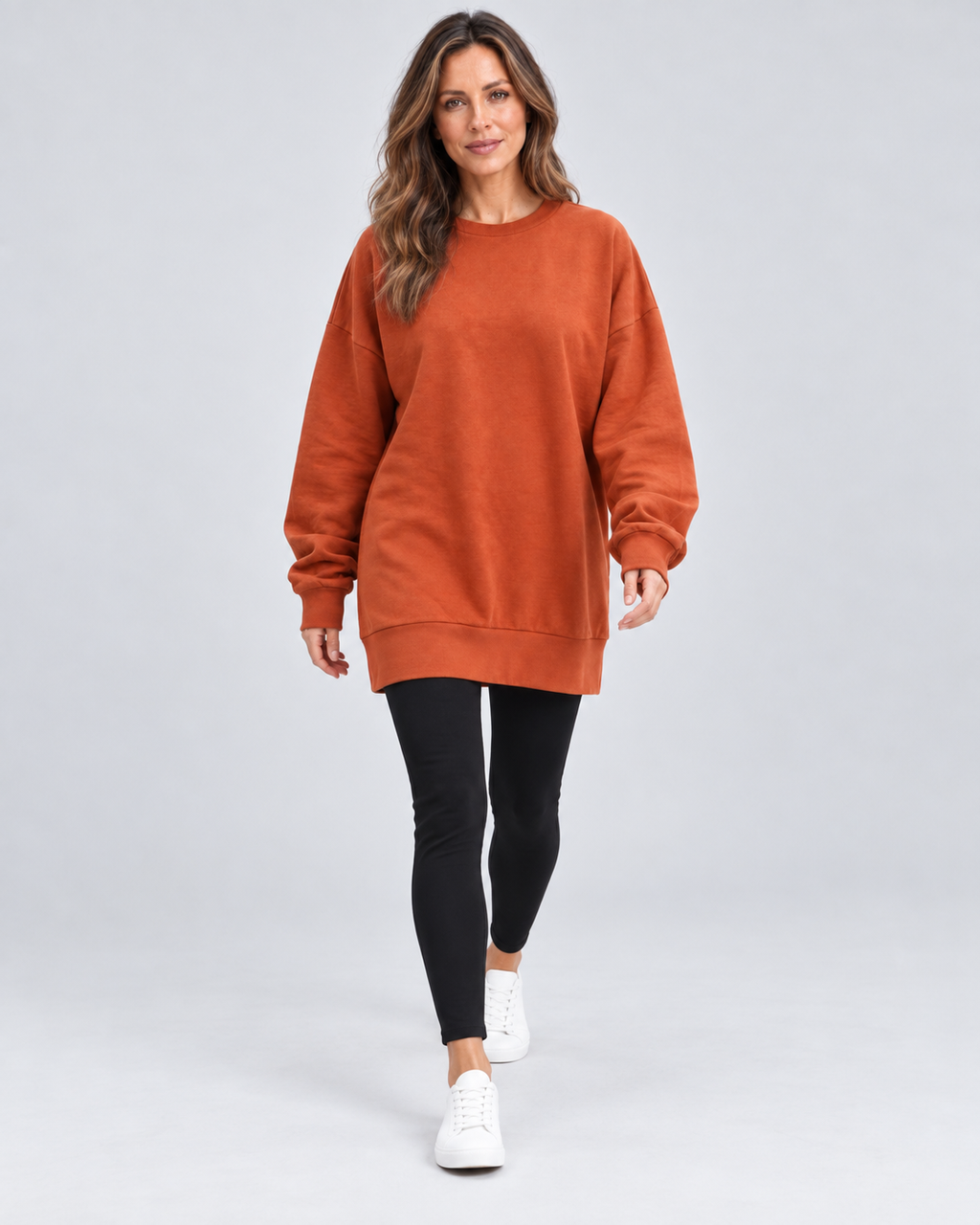 Women's Oversized Crewneck Sweatshirt Pullover